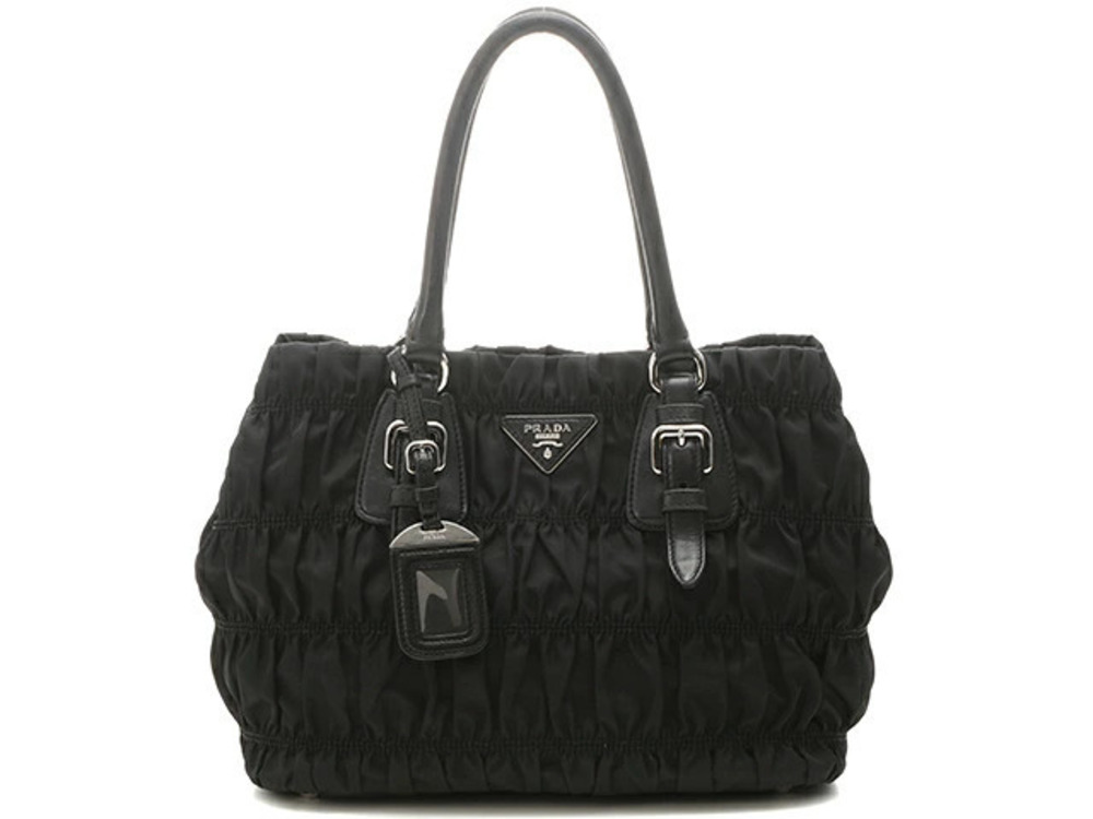Prada Shoulder Bag Black Calfskin KR